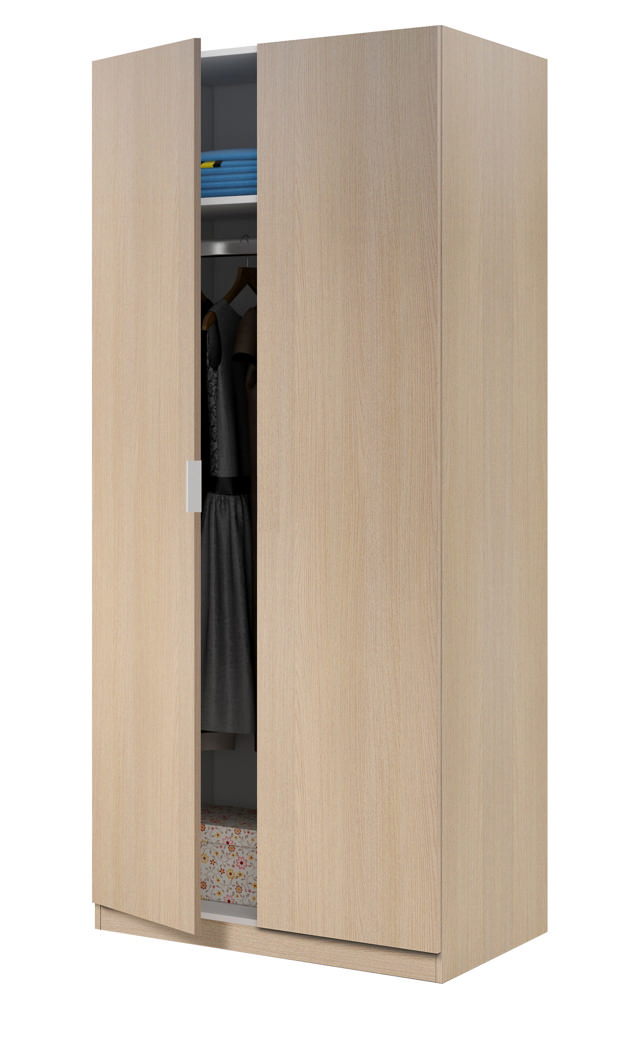 FORES WARDROBE 180X81X52CM - OAK