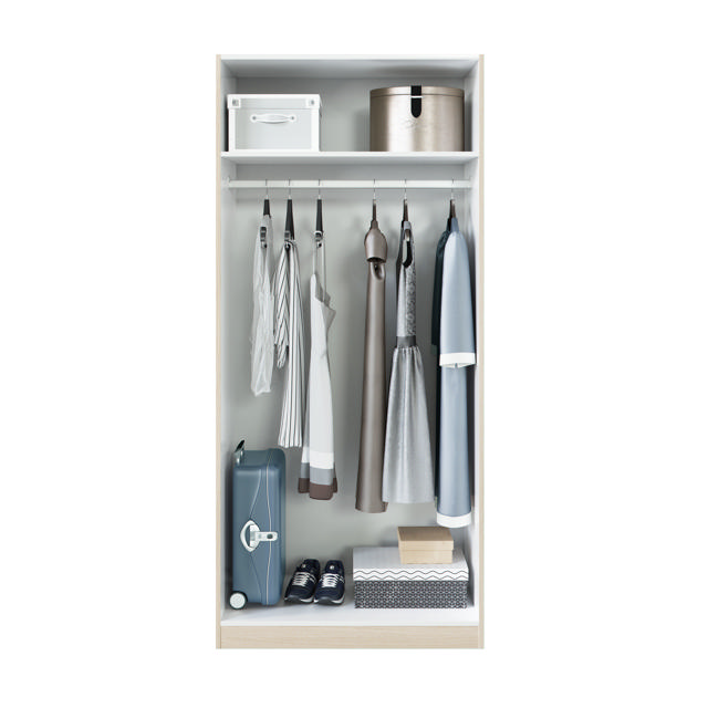 FORES WARDROBE 180X81X52CM - OAK