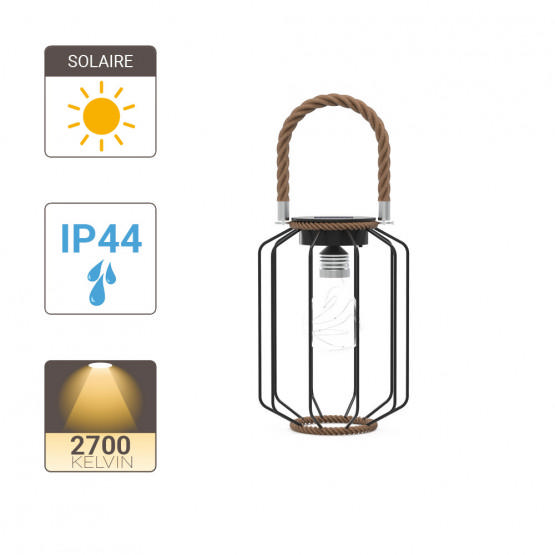 XANLITE SOLAR ROPE LATTERN 17CM