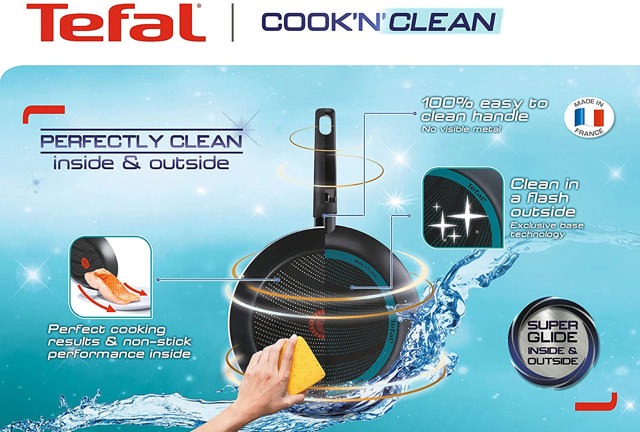 TEFAL COOK N CLEAN FRYPAN 26CM