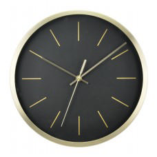 ALUMINIUM CLOCK 25CM ASSORTED COLORS