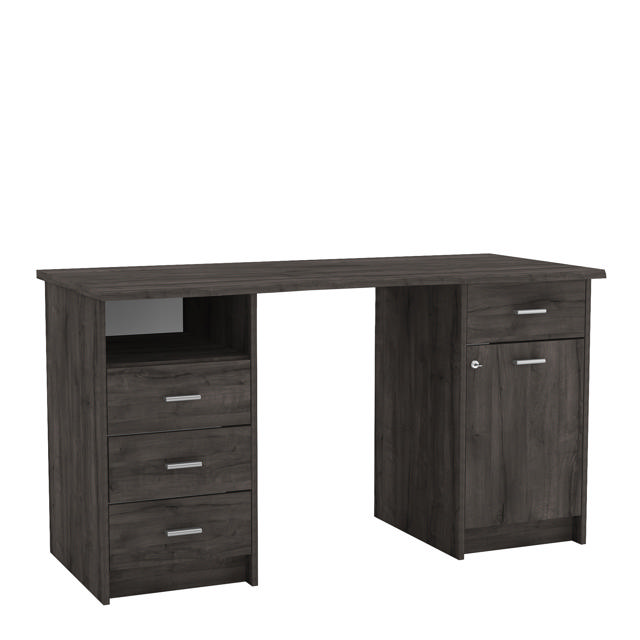 DEMEYERE MONACO OFFICE DESK 134.8CM X 58.4CM X 73.9CM - DARK BROWN