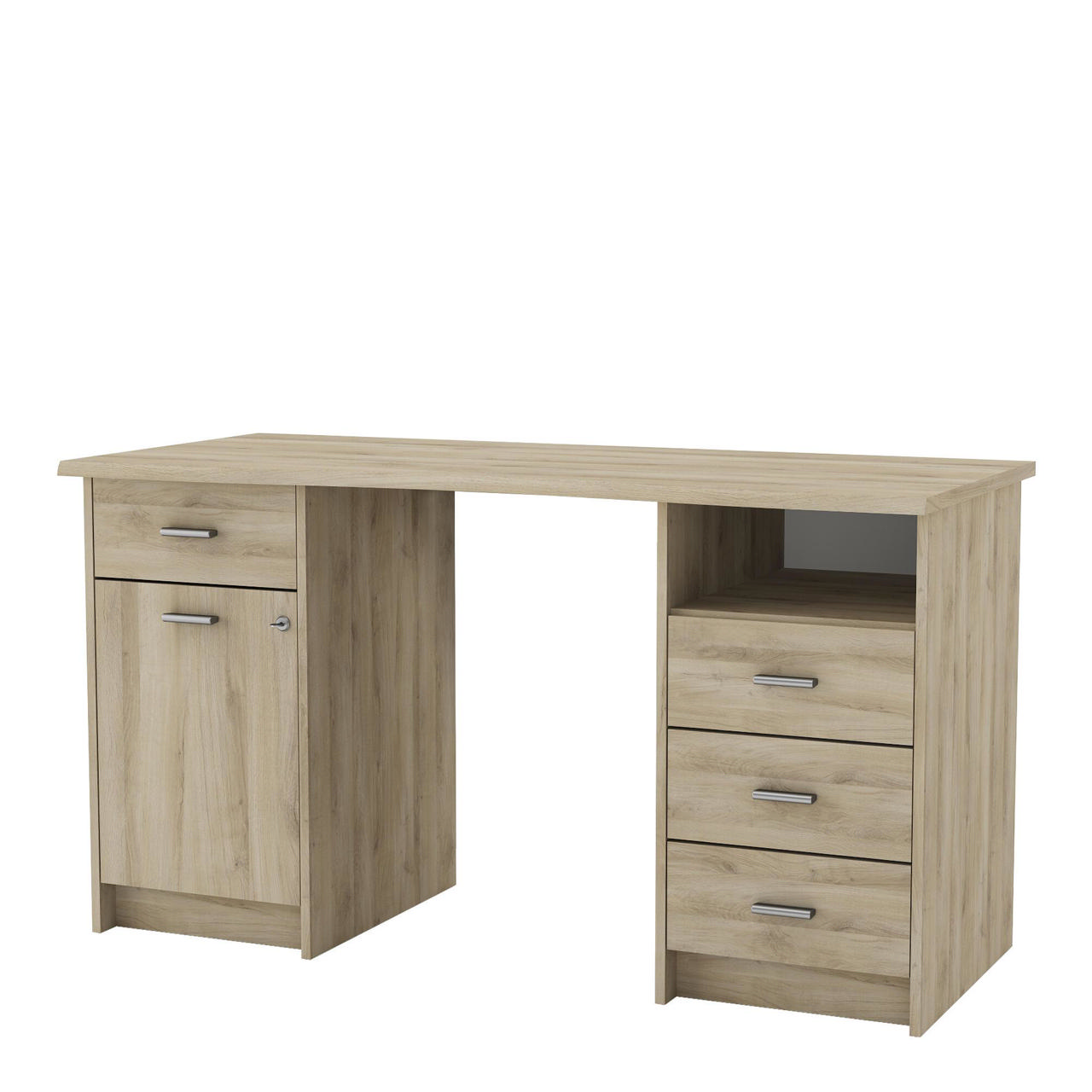 DEMEYERE MONACO OFFICE DESK 134.8CM X 58.4CM X 73.9CM - OAK