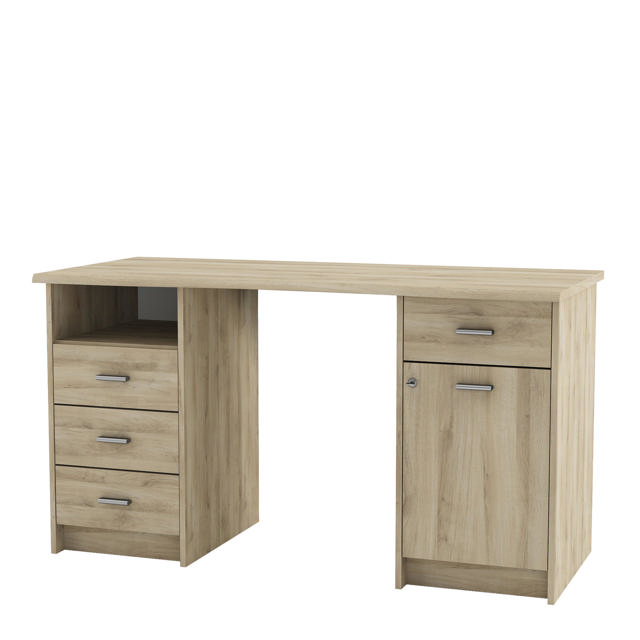 DEMEYERE MONACO OFFICE DESK 134.8CM X 58.4CM X 73.9CM - OAK