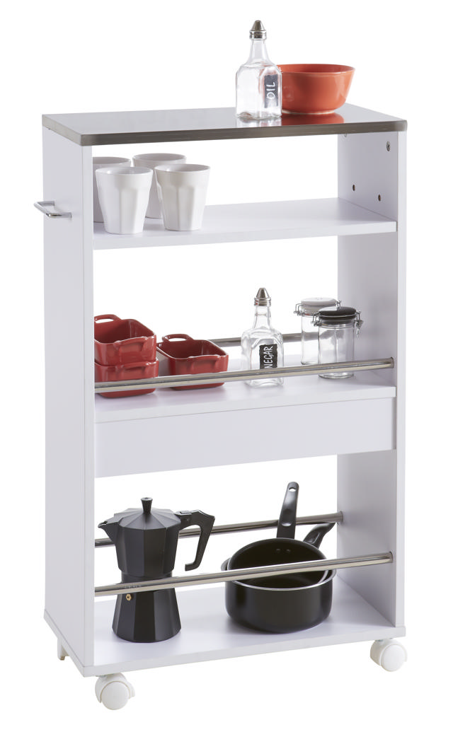 DEMEYERE KITCHEN TROLLEY WHITE 50CM X 24CM X 83CM