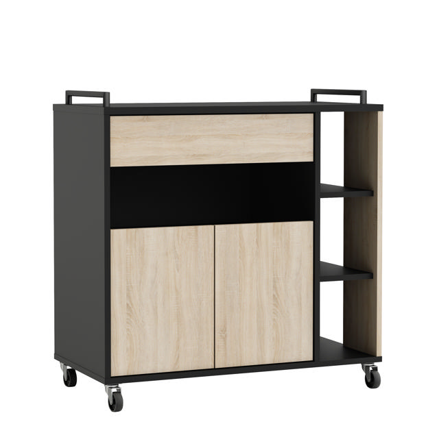 DEMEYERE INDUS MICROWAVE CART 2 DOORS 78.4CM X 39.6CM X 79CM