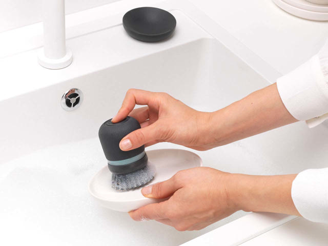 BRABANTIA SOAP DISPENSER BRUSH DARK GREY