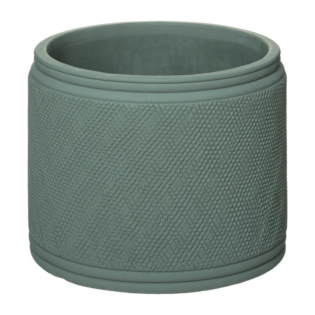 POT CEMENT CELADON GREEN  SMALL 20CM X 18CM