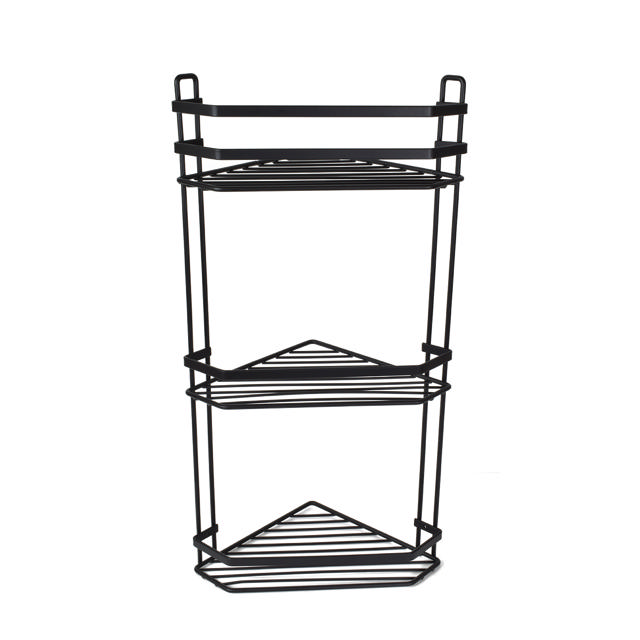 SHOWER CORNER RACK' 3T BLACK