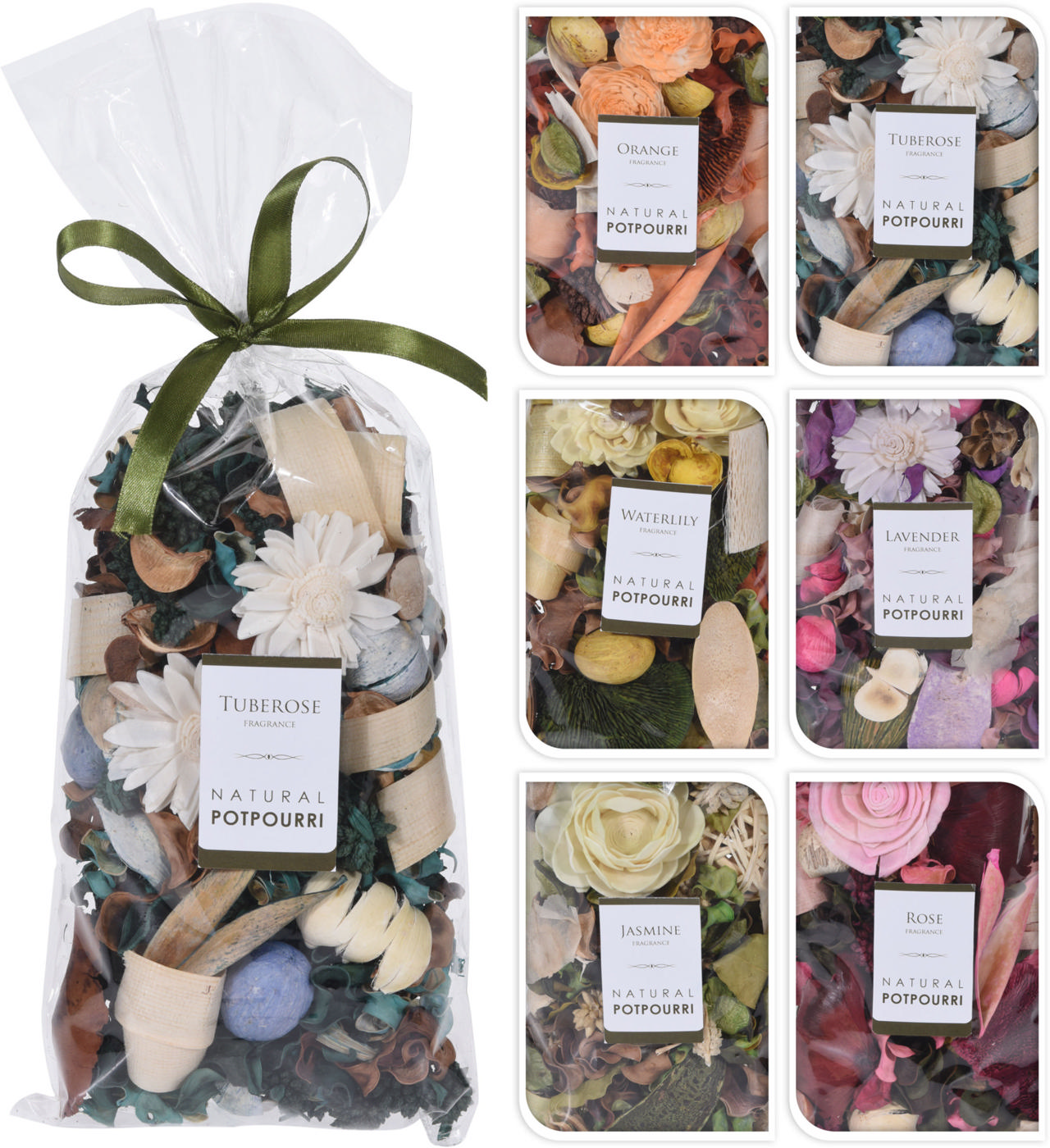 POTPOURRI 100GR IN BAG 6 ASSORTED COLORS