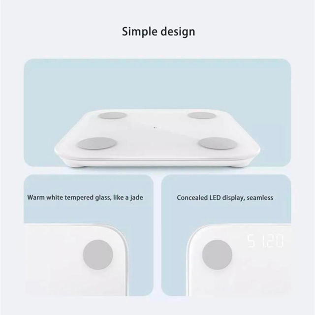 XIAOMI MI NUN4048GL DIGITAL SCALE BODY COMPOSITION WHITE