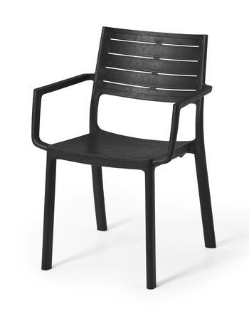 KETER METALINE OUTDOOR CHAIR 60X53X81CM - GRAPHITE