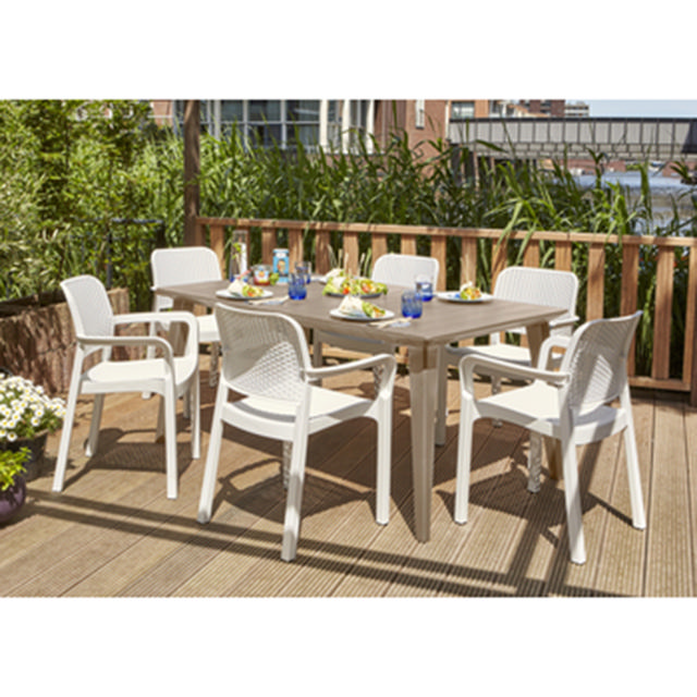 KETER SAMANA OUTDOOR CHAIR 58X53X83CM - WHITE