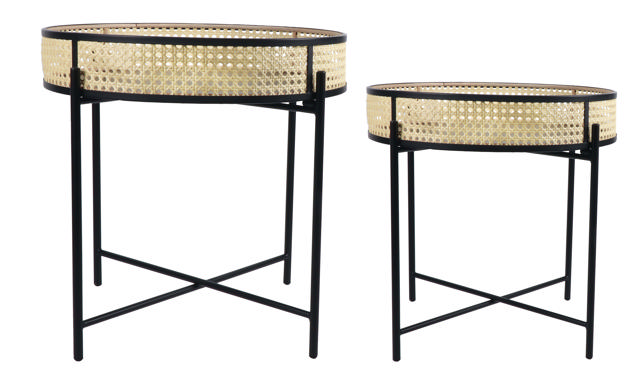 KODU MONTREAL RATTAN SIDE TABLE 2PCS