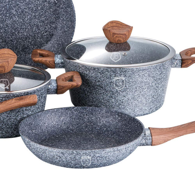 BERLINGER HAUS 18PCS COOKWARE SET FORESTLINE NON-STICK COATING