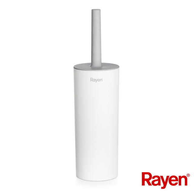 RAYEN TOILET BRUSH WITH LID 37CM WHITE