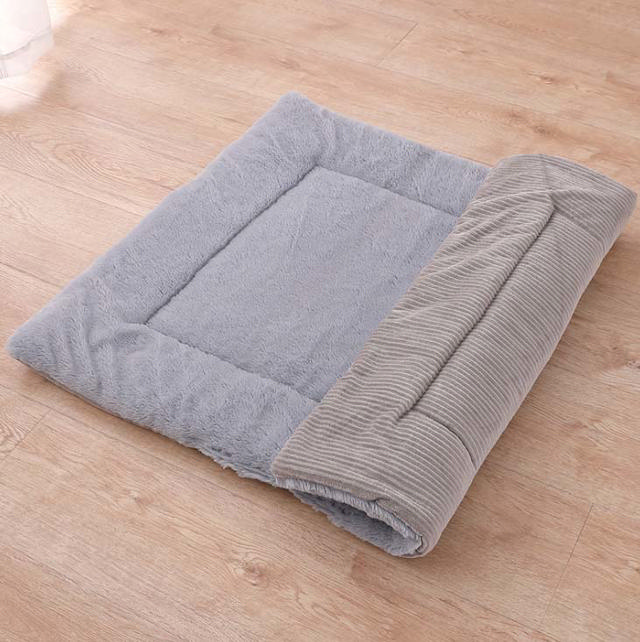 HOMESTAR PET WARM NAP MAT-GREY LARGE 90X75CM