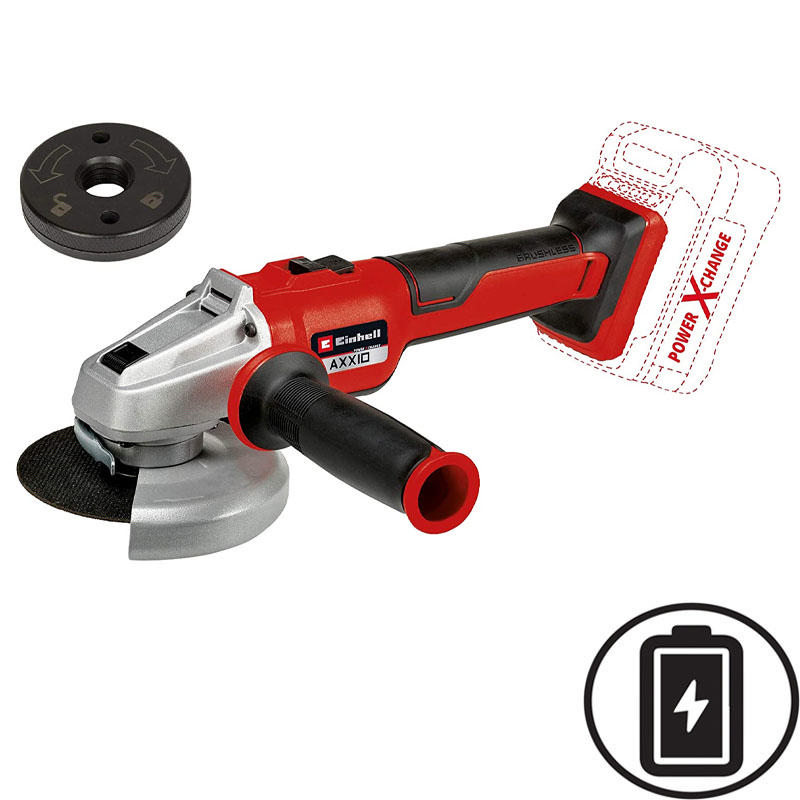 EINHELL 4431151 AXXIO SOLO ΗΛΕΚΤΡΙΚΟΣ ΓΩΝΙΑΚΟΣ ΤΡΟΧΟΣ 125MM - ΧΩΡΙΣ ΜΠΑΤΑΡΙΑ