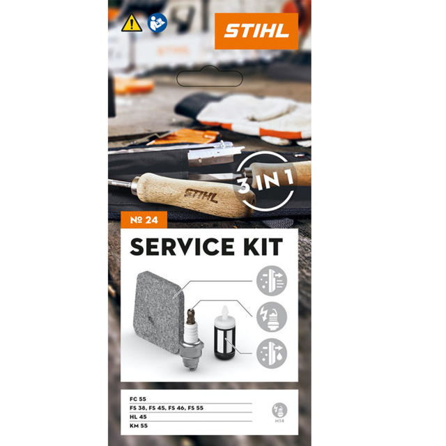 STIHL 41400074100 SERVICE KIT 24 FOR GASOLINE POWERED MACHINES (FS 38, FS 45, FS 55, KM 55)