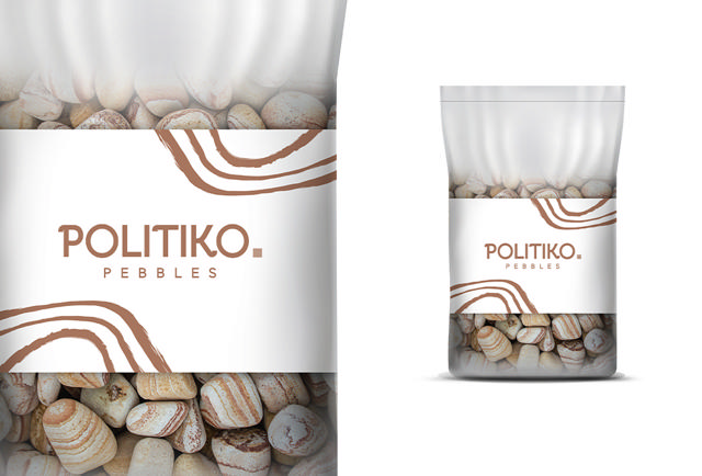 AKROLITHOS PEBBLE ROCK POLITIKO 3-6CM 20KG