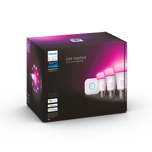 PHILIPS HUE WHITE COLOR AMBIANCE 9W A60 E27 SET 3PCS (75W)