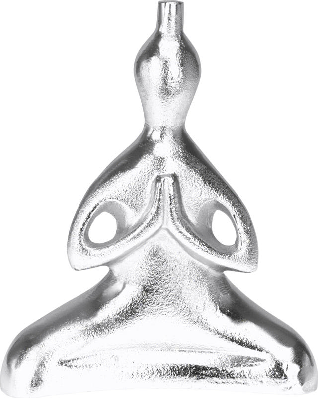 BUDDHA 21CM SILVER