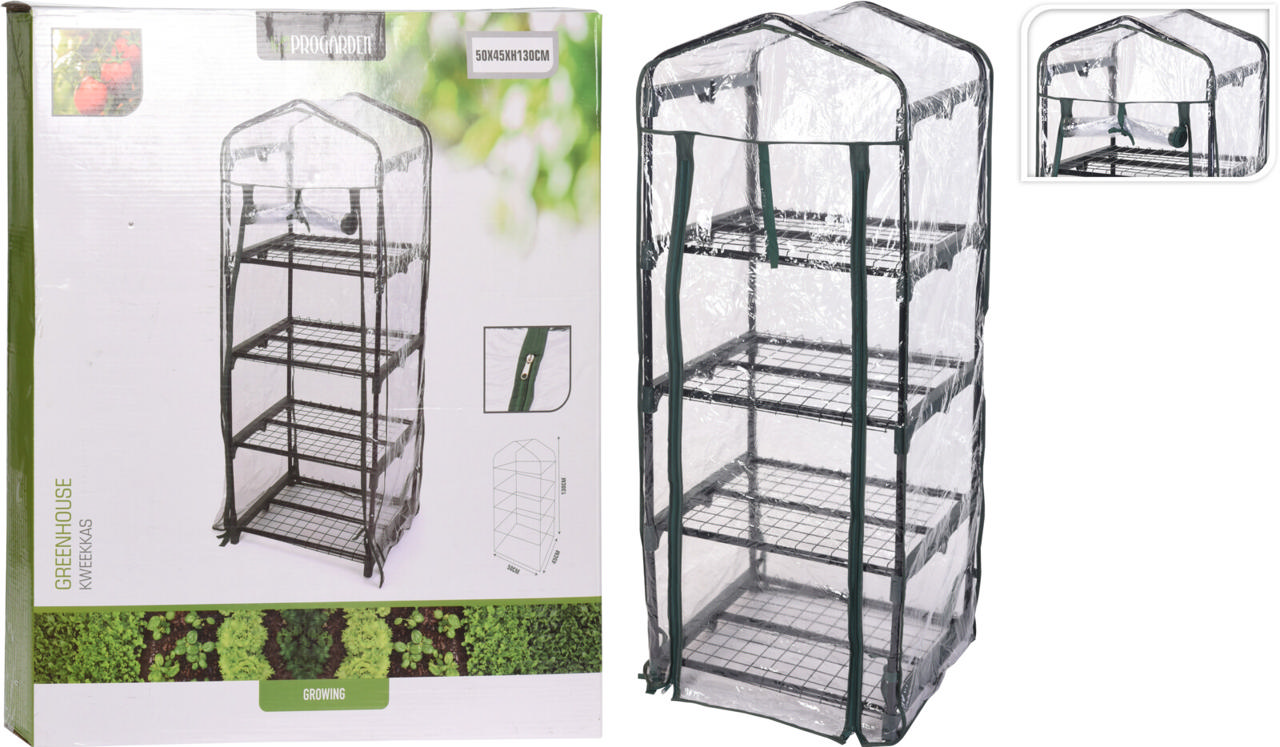 GREENHOUSE 4 TIER 50X45X130CM