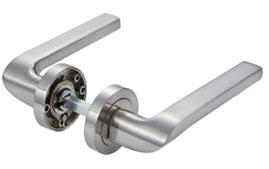 DOOR HANDLE B756 NICKEL MAT