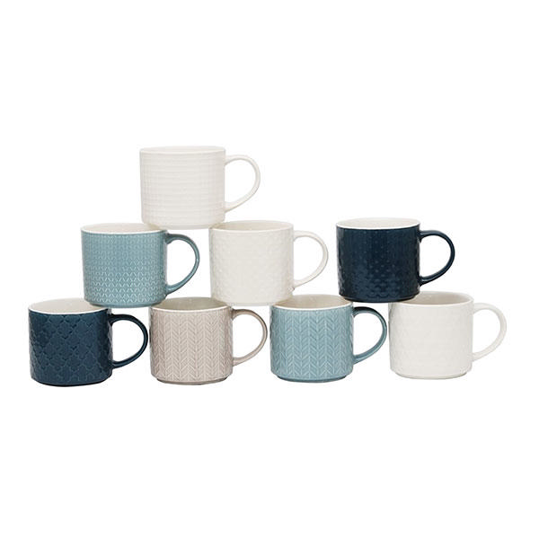 STUDIO HOUSE CARVE MUG 475ML 8 ASSORTED DESIGNS