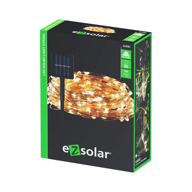 EZSOLAR SOLAR LED GARLAND FAIRY LIGHTS 10M