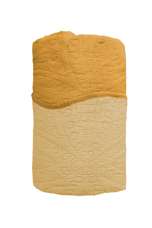 EASY HOME KOUVERLI PRIMAVERA DOUBLE SIDE 220X230CM MUSTARD