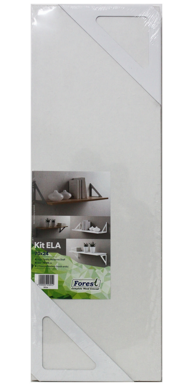 SHELF KIT 'ELA' 70X24CM ΛΕΥΚΟ