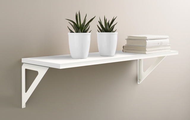 SHELF KIT 'ELA' 70X24CM ΛΕΥΚΟ