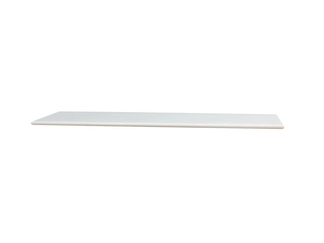 ROUND EDGE SHELF 120X20CM WHITE