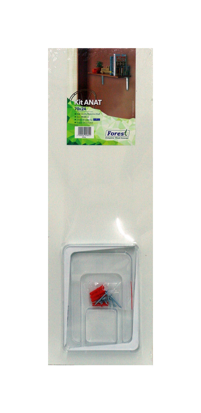 SHELF KIT ANAT 70X24CM WHITE