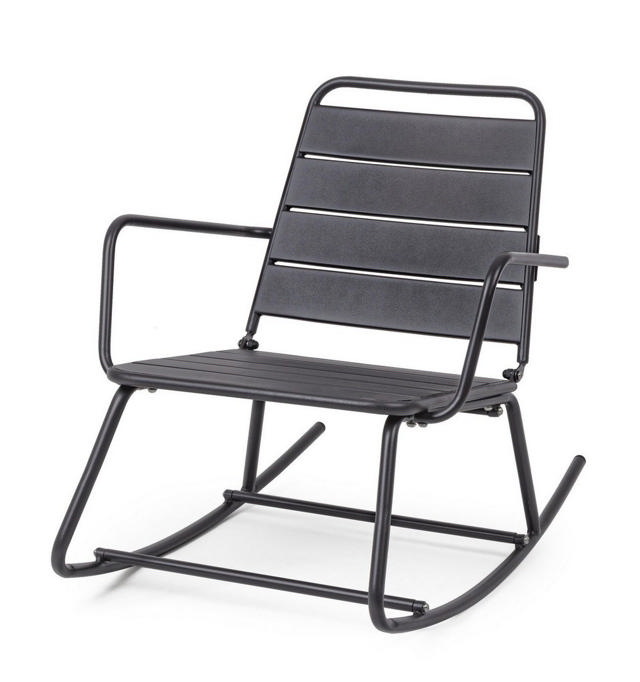 BIZZOTTO LILLIAN ROCKING CHAIR 74X90X63CM - ANTHRACITE