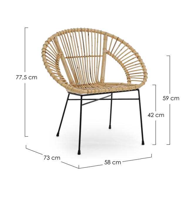 BIZZOTTO TOLIMA OUTDOOR CHAIR - NATURAL