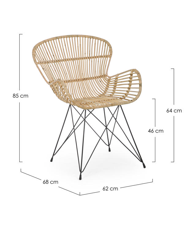 BIZZOTTO VENTURS OUTDOOR CHAIR 85X68X62CM