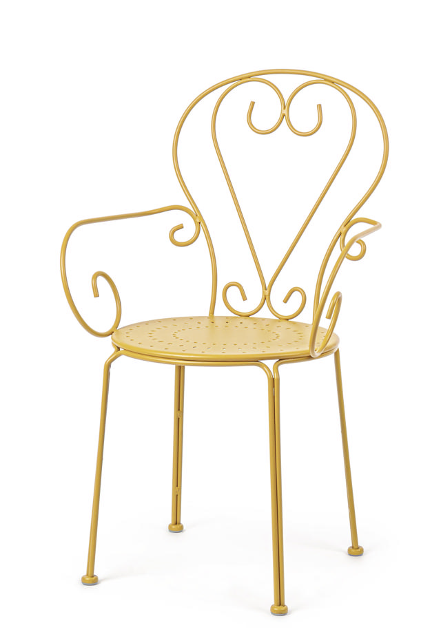 BIZZOTTO ETIENNE OUTDOOR CHAIR 49X49X89CM - YELLOW