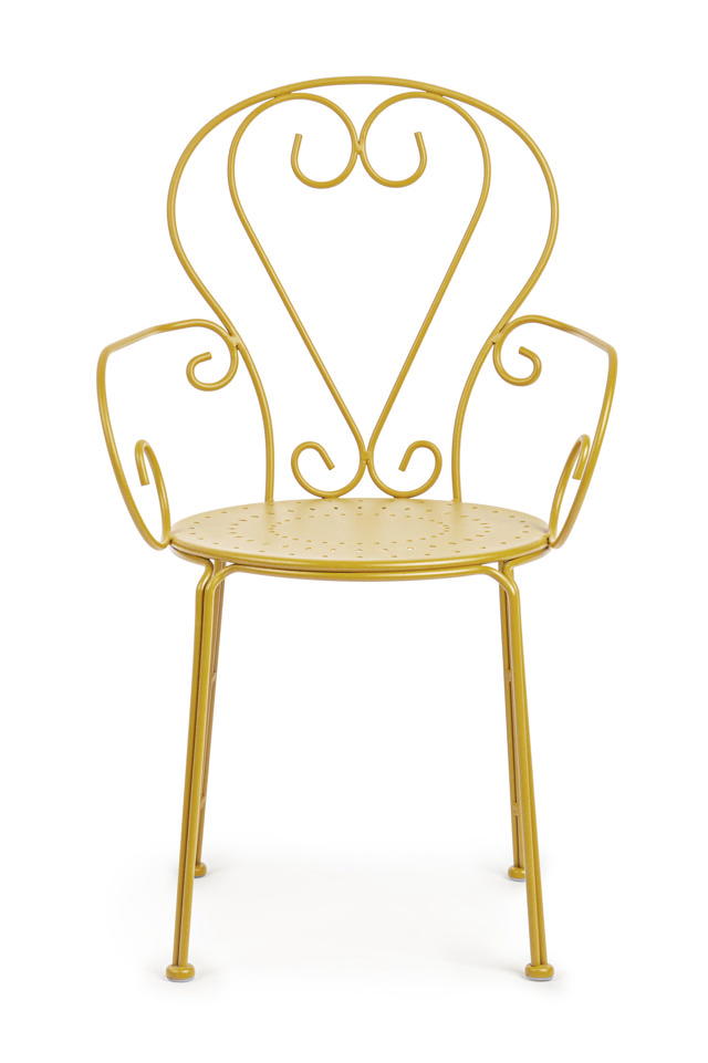 BIZZOTTO ETIENNE OUTDOOR CHAIR 49X49X89CM - YELLOW