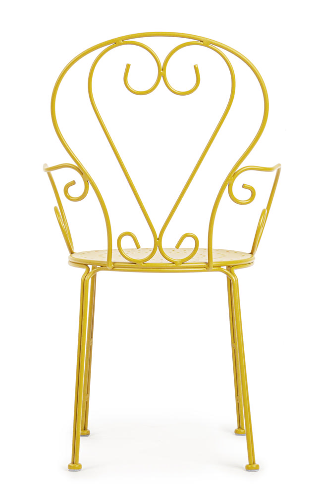 BIZZOTTO ETIENNE OUTDOOR CHAIR 49X49X89CM - YELLOW