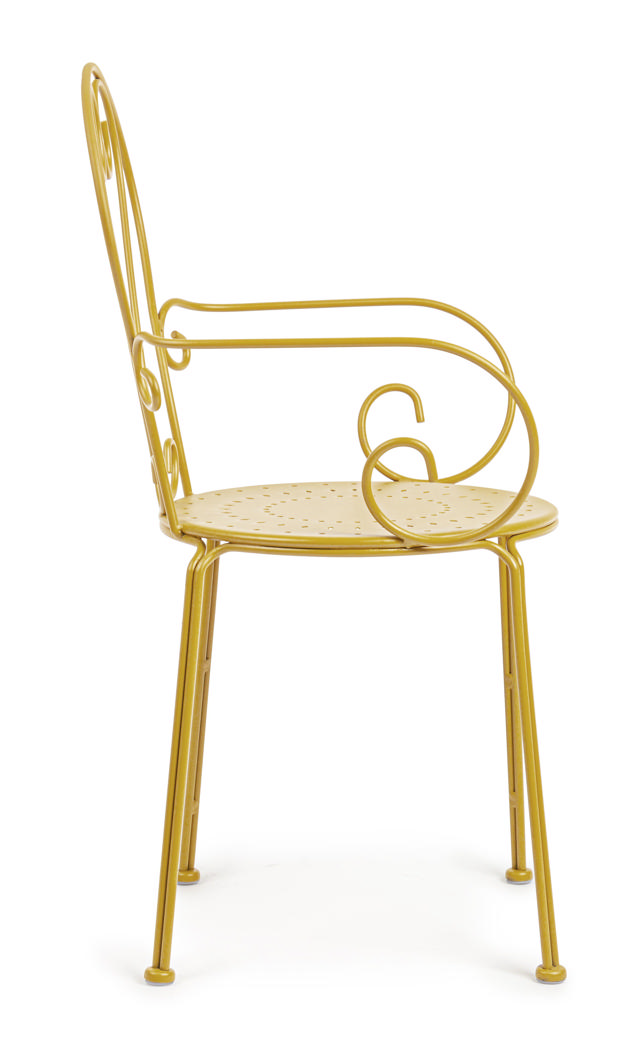 BIZZOTTO ETIENNE OUTDOOR CHAIR 49X49X89CM - YELLOW