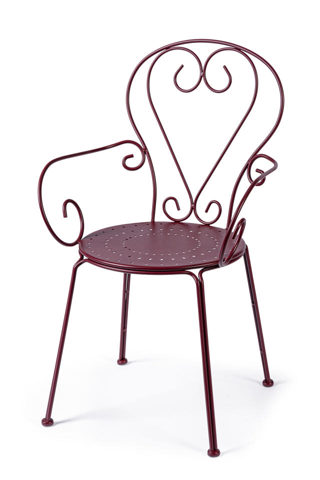 BIZZOTTO ETIENNE OUTDOOR CHAIR 49Χ49Χ89CM - RED