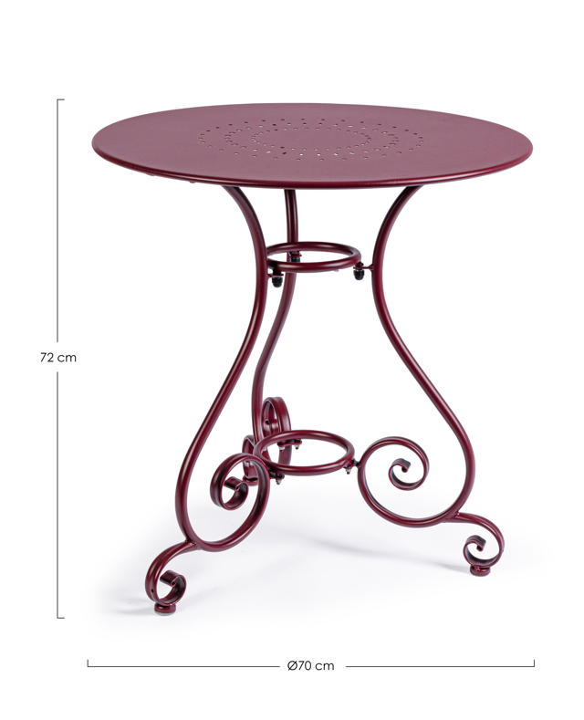 BIZZOTTO ETIENNE TABLE D70CM RED