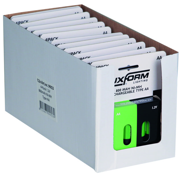 LUXFORM LIGHTING SOLAR BATTERY 4XAA NI-MH 1.2V