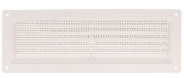 DOOR VENTILATIION GRILL WITH NET 260X90MM WHITE