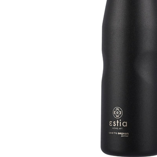 ESTIA 01-9816 TRAVEL BOTTLE SAVE THE AEGEAN 750ML MATTE BLACK