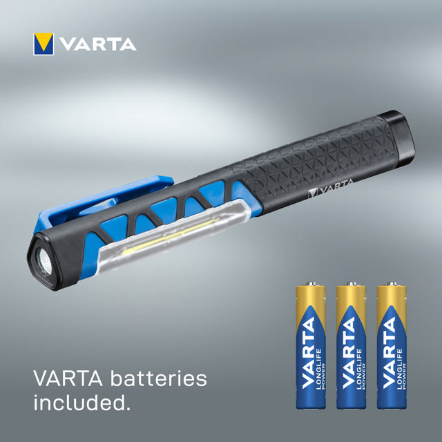 VARTA WORK FLEX POCKET LIGHT FLASHLIGHT INCL. 3X LONGLIFE POWER AAA 