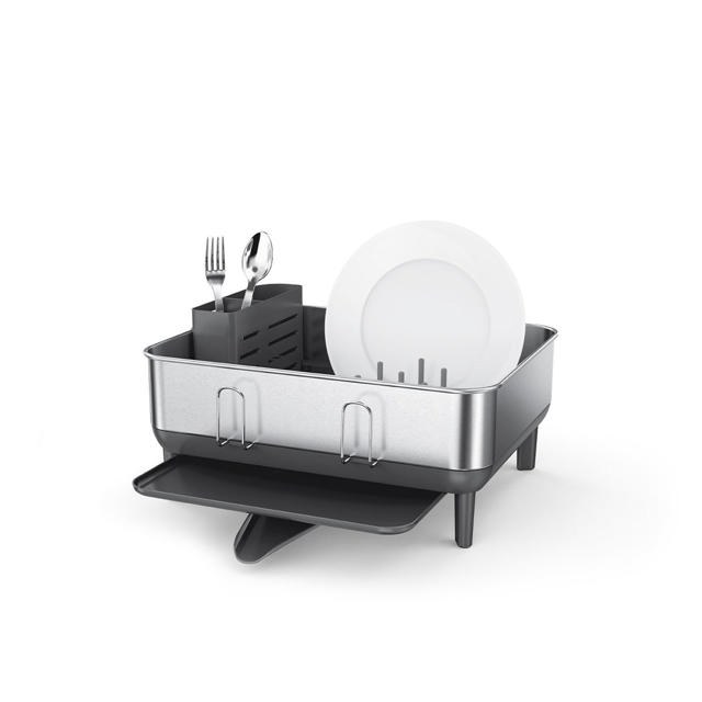 SIMPLEHUMAN COMPACT DISHRACK GREY STAINLESS STEEL