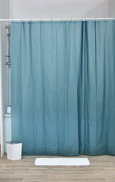 TENDA EVA LASER SHOWER CURTAIN 180X200CM BLUE PEACOCK